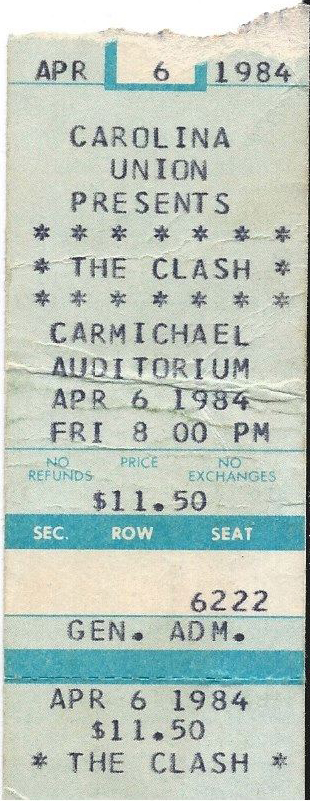 Clash1984-04-06CarmichaelAuditoriumChapelHillNC.jpg