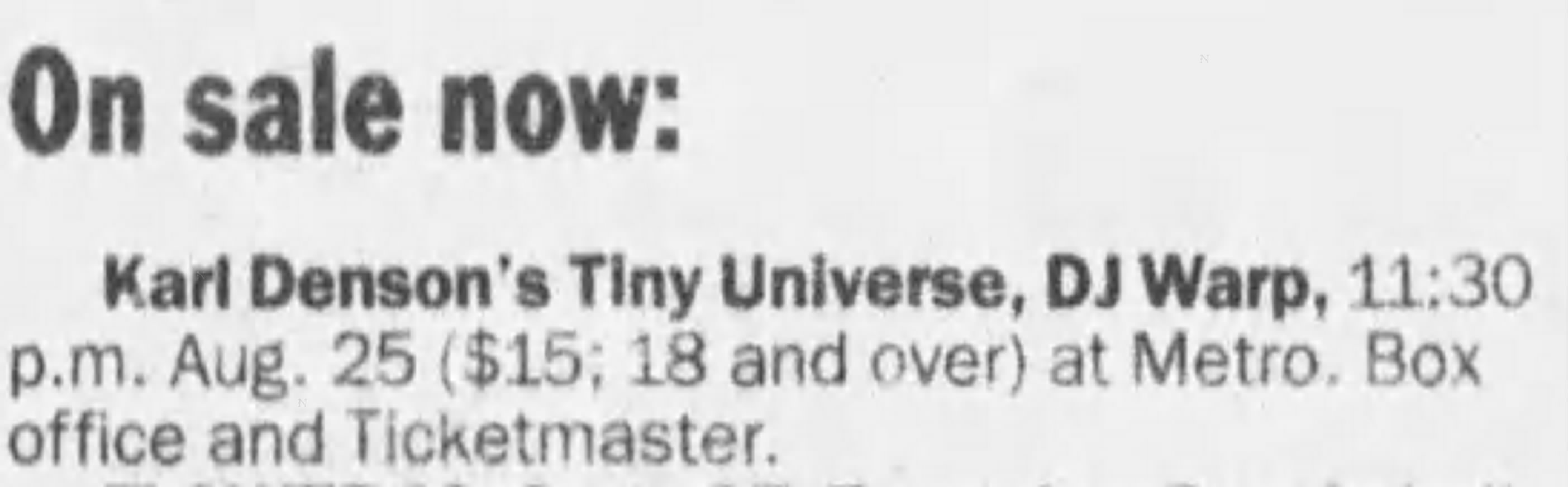KarlDensonsTinyUniverse2000-08-25TheMetroChigaoIL.jpg