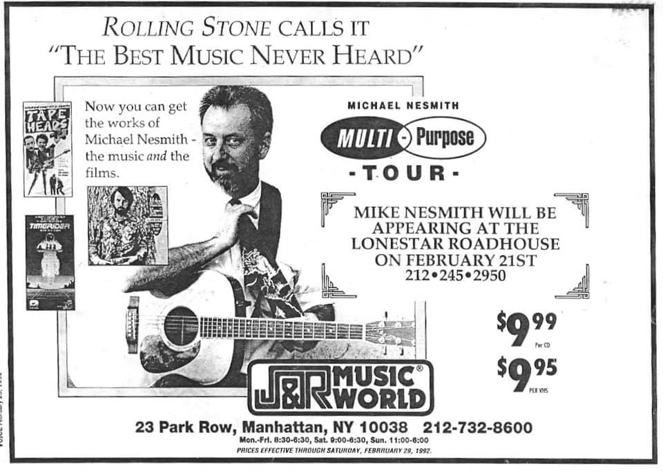 MikeNesmith1992-02-21LoneStarRoadhouseNYC.jpg