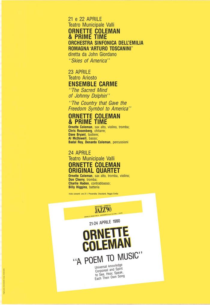 OrnetteColemanPrimeTime1990-04-23TeatroAriostoReggioItaly.jpg