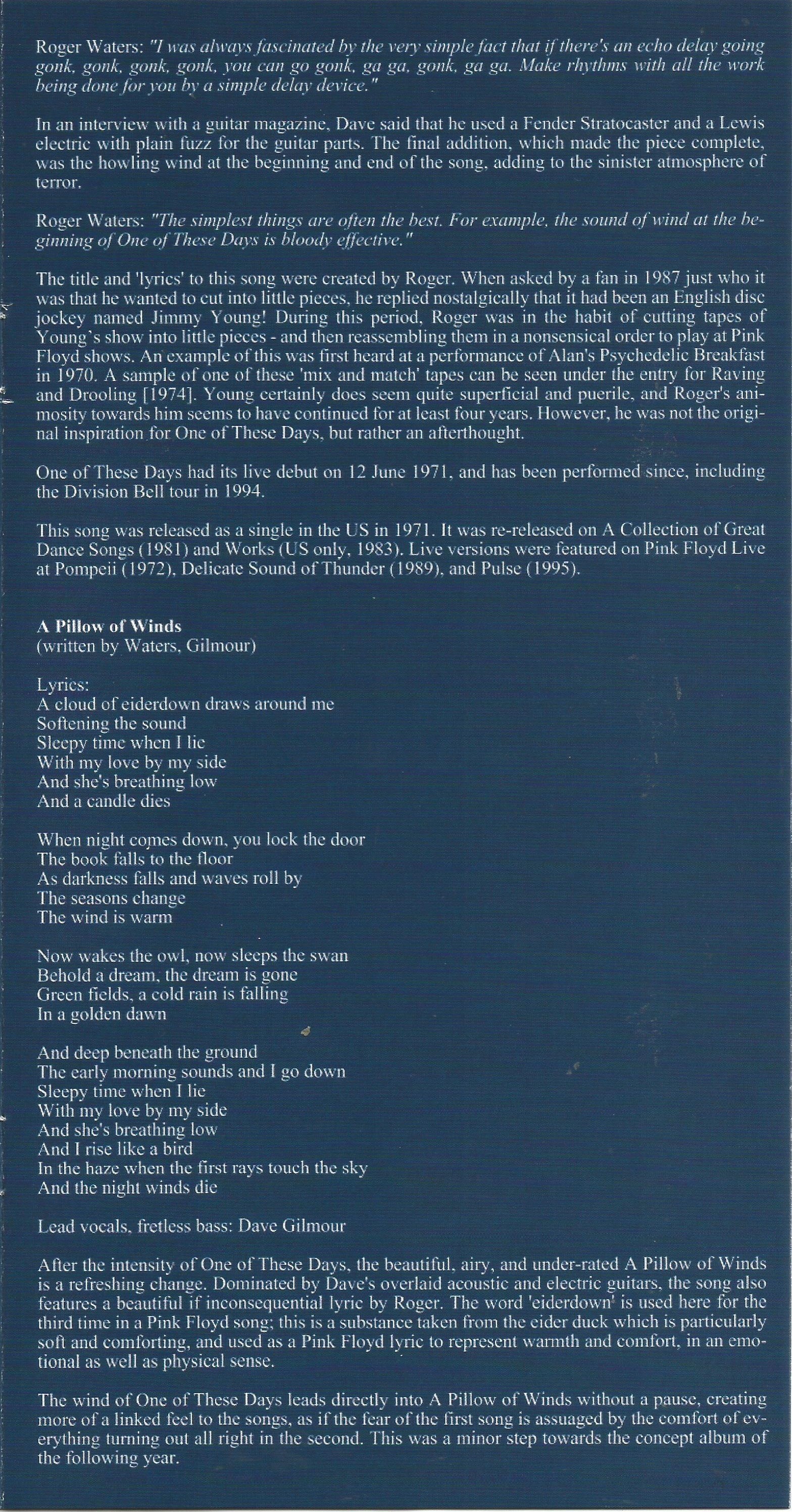 Sugarmegs Audio Setlist