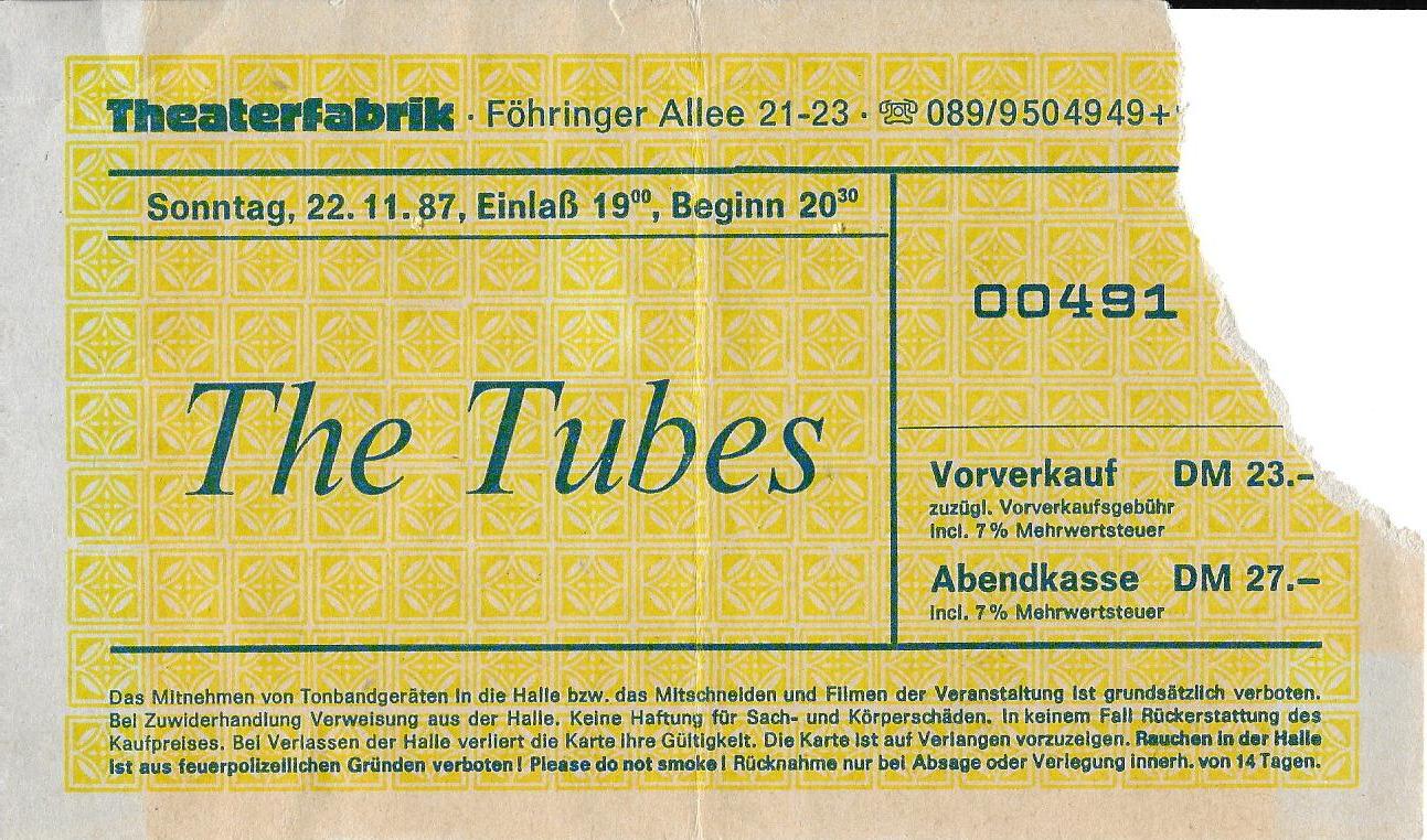 Tubes1987-11-22TheaterfabrikUnterfohringWestGermany.jpg