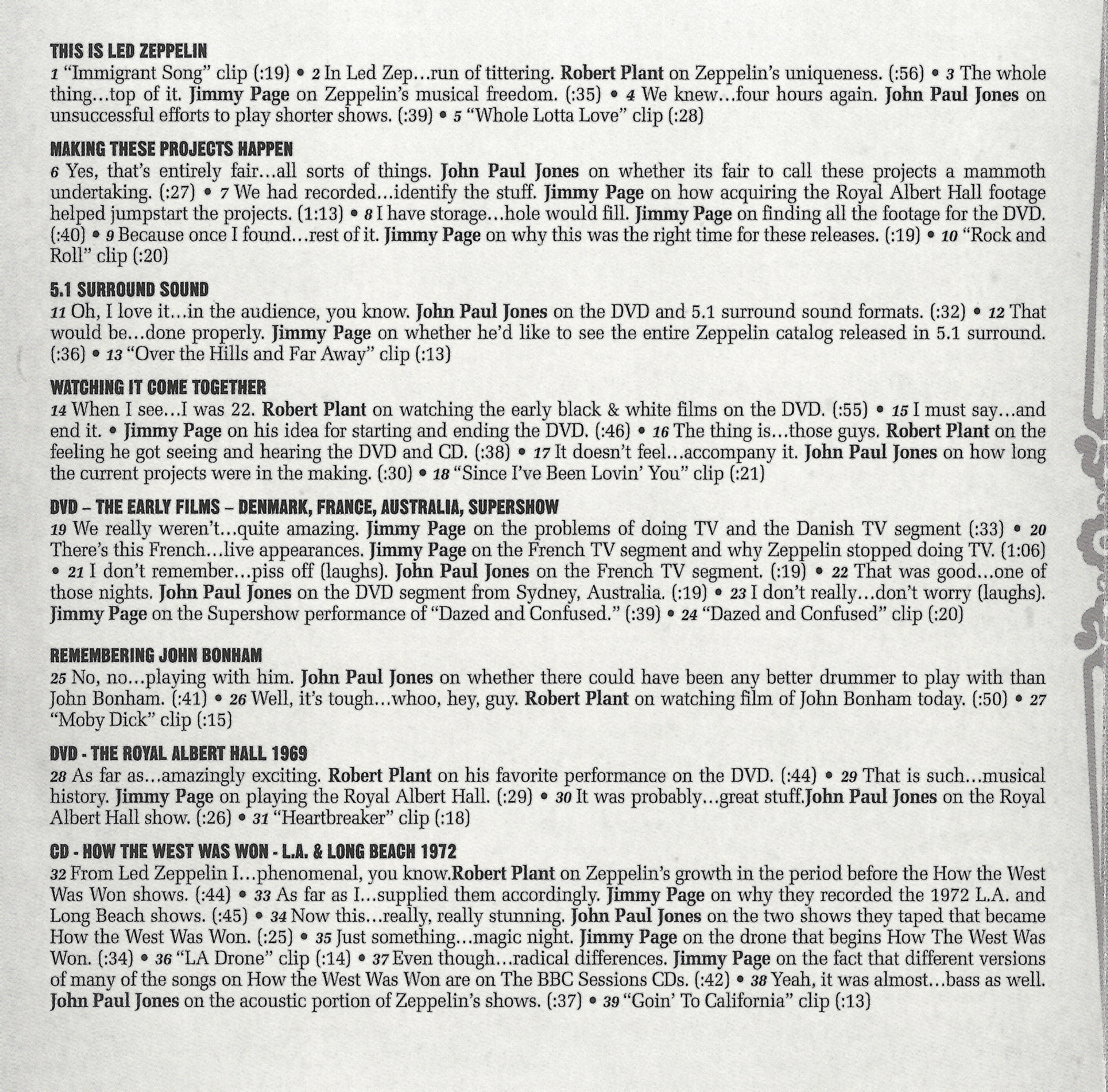 Sugarmegs Audio Setlist
