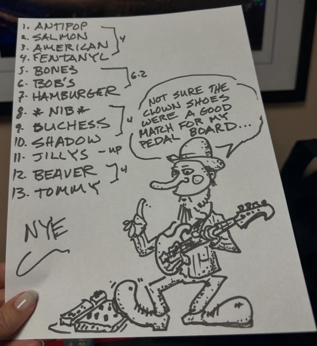 Sugarmegs Audio Setlist